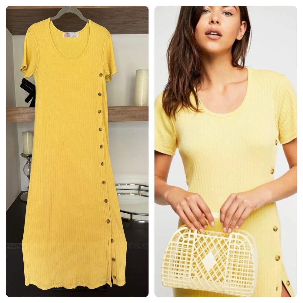 Free People Beach Button Side Maxi